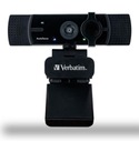 Веб-камера Verbatim AWC-03 4K UHD USB 2.0 с двойным микрофоном, черная