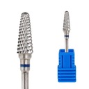 ЦЕНТРИРОВАННАЯ ТВЕРДОСПЛАВНАЯ ФРЕЗА, УЗКИЙ КОНУС, СРЕДНЯЯ, СИНЯЯ