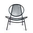 Súprava záhradného nábytku z ratanu kovové stoličky lavica a stolík čierna Druh stôl a stoličky