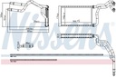 WYMIENNIK CIEPLA, CALEFACCIÓN INTERIOR NISSENS 707300 