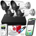 КОМПЛЕКТ ДЛЯ ДОМАШНЕГО НАБЛЮДЕНИЯ 4 НАРУЖНЫЕ IP-КАМЕРЫ POE FULL HD 1 ТБ DVS-ДИСК