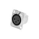 Adam Hall 3 STAR P XF3 Панельная розетка XLR 3-полюсная