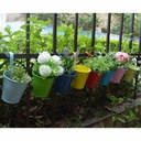 Železný závesný kvetináč 10 farieb Odnímateľný Štýl moderná záhrada