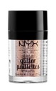 Jediný tieň NYX Professional Makeup Sypký metalický MGLI04