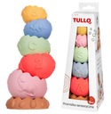 TULLO PIRAMIDKA SENSORYCZNA EDUKACYJNA PASTELOWA BEZ DZIUREK 6 elementów