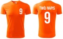 Спортивная футбольная футболка с персонализированным принтом - ваша собственная надпись и номер L.