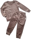 Детский велюровый спортивный костюм 110 (4-5 лет) Коричневый