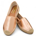 RÓŻOWO- ZŁOTE ESPADRYLE DAMSKIE RINSS 38