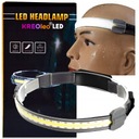 MOCNA LATARKA CZOŁOWA LED REFLEKTOR NA GŁOWĘ COB CZOŁÓWKA WODOODPORNA ROWER