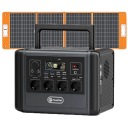 Портативна електростанція Flashfish T1200s 1200W 240000mAh + сонячна панель