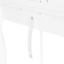 Toaletný stolík pre dievčatko Drevená zásuvka na kozmetiku ZRKADLO TABURETKA Hĺbka produktu 43 cm