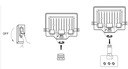 Галогенный прожектор Светодиодный прожектор 10 Вт 900 лм для наружного освещения водонепроницаемый 4000 К