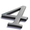 НОМЕР ДОМА, ЦИФРЫ ДЛЯ ДОМА, БУКВЫ графит 4