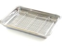 Противень для жарки с решеткой, противень для гриля, решетка