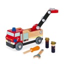 Wóz strażacki do składania z narzędziami Janod Seria BRICO