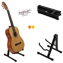 STABILNY METALOWY STOJAK NA GITARE SKŁADANY A + GRATIS