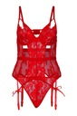 КРАСНОЕ КРУЖЕВНОЕ БОДИ С ПОДВЯЗКАМИ BOOHOO LINGERIE S
