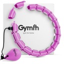 GYMFH Hula hop для схуднення Smart з навантажувальним м'ячем 120 см ТРОЯНДА/ФІОЛЕТ