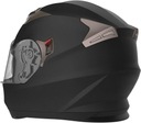 Мотоциклетный шлем с двойным солнцезащитным козырьком, черный матовый, размер. л