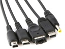 USB-кабель для зарядного устройства 5 в 1 для Nintendo PSP Wii