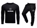 КОМПЛЕКТ МУЖСКОГО СПОРТИВНОГО КОСТЮМА SCANIA, ЧЕРНЫЙ, L
