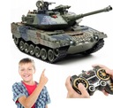 Veľký dymový TANK na diaľkové ovládanie s guličkami 2.4 GHz 1:18 LEOPARD 2 STRIEĽA
