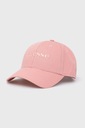 Ellesse bavlnená čiapka farba ružová s aplikáciou SAMA2245-PINK SAMA2245