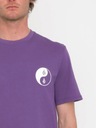 Pánske tričko VOLCOM TRIČKO bavlnené fialové s potlačou veľ. M Veľkosť M
