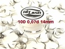 HITLASH wachlarzyki 10w1 kępki rzęs 10D 0,07D 14mm