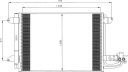 NRF 35520 КОНДЕНСАТОР КЛІМАТИЗАТОР  (17543705016) фото min 6