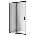 DRZWI PRYSZNICOWE KZ14B CZARNE 105-110 CM 6 MM