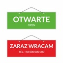 ОТКРЫТЫЙ знак, Я СКОРО ВЕРНУСЬ, ТЕЛ. Ваш проект