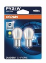 OSRAM PY21W ДИАДЕМНЫЕ ХРОМНЫЕ ЛАМПОЧКИ 12В 21ВТ 2ШТ.