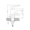 Umývadlová batéria DOKOS biela/chróm (BU-19-002-V) /SM/ Značka Invena