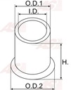 САЙЛЕНТБЛОК ВАЛ СТАРТЕРА SBU9276S CAV 16X22,3X17 фото 3