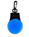 Светоотражающий брелок с импульсным светодиодом, синий, 3 режима