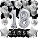 НАБОР ШАРОВ 18 Дней Рождения на 18 цифру