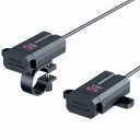 ЗАРЯДНИЙ ПРИСТРІЙ МОТОЦИКЛЕТНА USB ГНІЗДО 2X QC3.0 МОТОЦИКЛ ШВИДКІ ЗАРЯДКА  фото 7
