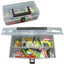 SPINNING SET коробка + 50 штук JAXON BARES, головки-твистеры