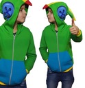 ДЕТСКАЯ ТОЛСТОВКА EMA BRAWL STARS LEON С КАПЮШОНОМ ЗЕЛЕНАЯ 122