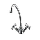 НАСТОЛЬНАЯ РАКОВИНА FACTURE С ХРОМИРОВАННЫМИ РУЧКАМИ В СТИЛЕ РЕТРО