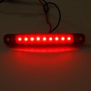10szt Lampki Lampy Obrysowe Obrysówki 9LED 12V 24V, LED, czerwony Strona zabudowy uniwersalne