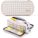 PIÓRNIK WIELOFUNKCYJNY SASZETKA TRZYKOMOROWY NA KREDKI MAZAKI KOSMETYKI