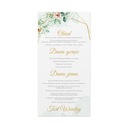 MENU weselne z Personalizacją 4 szt. WZORY