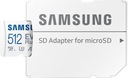 Карта памяти SAMSUNG EVO+ 512 ГБ micro SD 130 МБ/с