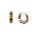 СЕРЕБРЯНЫЕ СЕРЬГИ С ЯНТАРЕМ