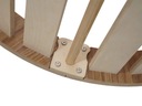 Hojdačka drevená veľká pre deti Montessori L s vankúšom 120 cm Lakovaná Hĺbka produktu 98 cm