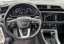 Audi Q3 Audi Q3 35 TFSI S tronic advanced Wyposażenie - komfort Elektryczne szyby przednie Elektryczne szyby tylne Elektrycznie ustawiane lusterka Ogrzewanie postojowe Podgrzewane lusterka boczne Podgrzewane przednie siedzenia Podgrzewane tylne siedzenia Tapicerka skórzana Wielofunkcyjna kierownica Wspomaganie kierownicy Zawieszenie adaptacyjne Skórzana kierownica