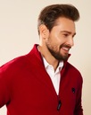 Sweter męski Platon czerwień ferrari XL