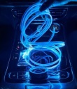 EL WIRE LED (СВІТЛОДІОД) RGB USB ОСВІТЛЕННЯ САЛОНУ АВТО САЛОНУ АВТОМОБІЛЯ 5M APLIKACJA  (18524531815) фото min 10